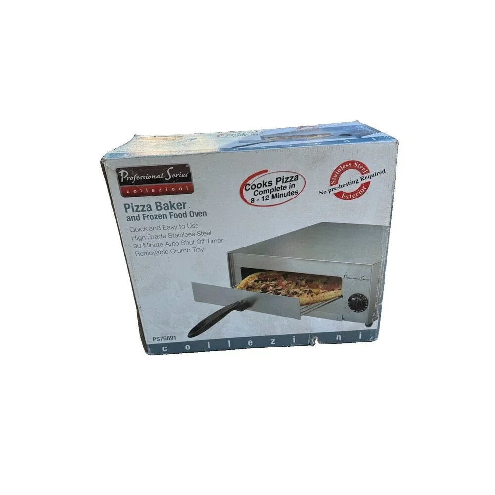 New Professional Series PS75891 Pizza Oven Baker and Frozen Snack Stainless